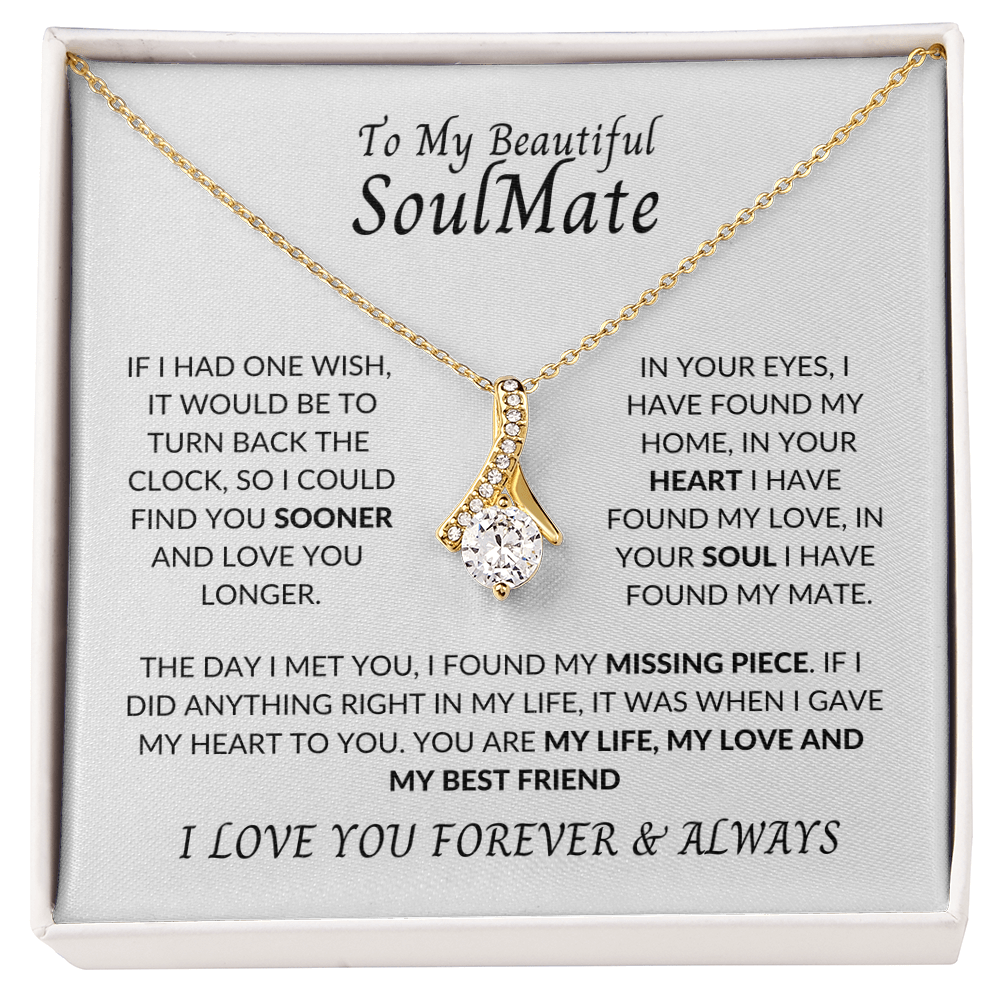 To My Beautiful Soulmate | Alluring Beauty Necklace