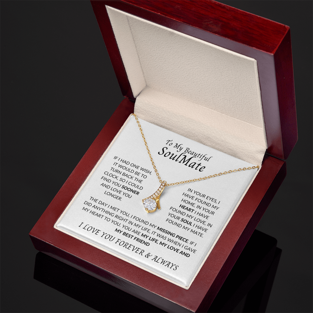 To My Beautiful Soulmate | Alluring Beauty Necklace