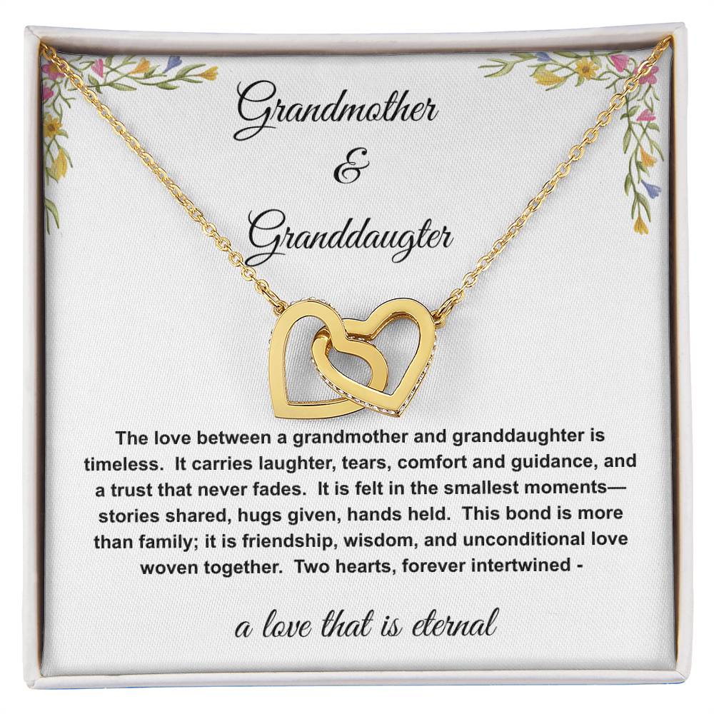 Two Hearts Forever Intertwined: Grandmother and Granddaughter Necklace