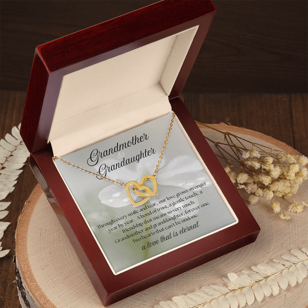 Grandmother & Granddaughter Necklace – Meaningful Gift of Eternal Love, Sentimental Jewelry with Heartfelt Message Card