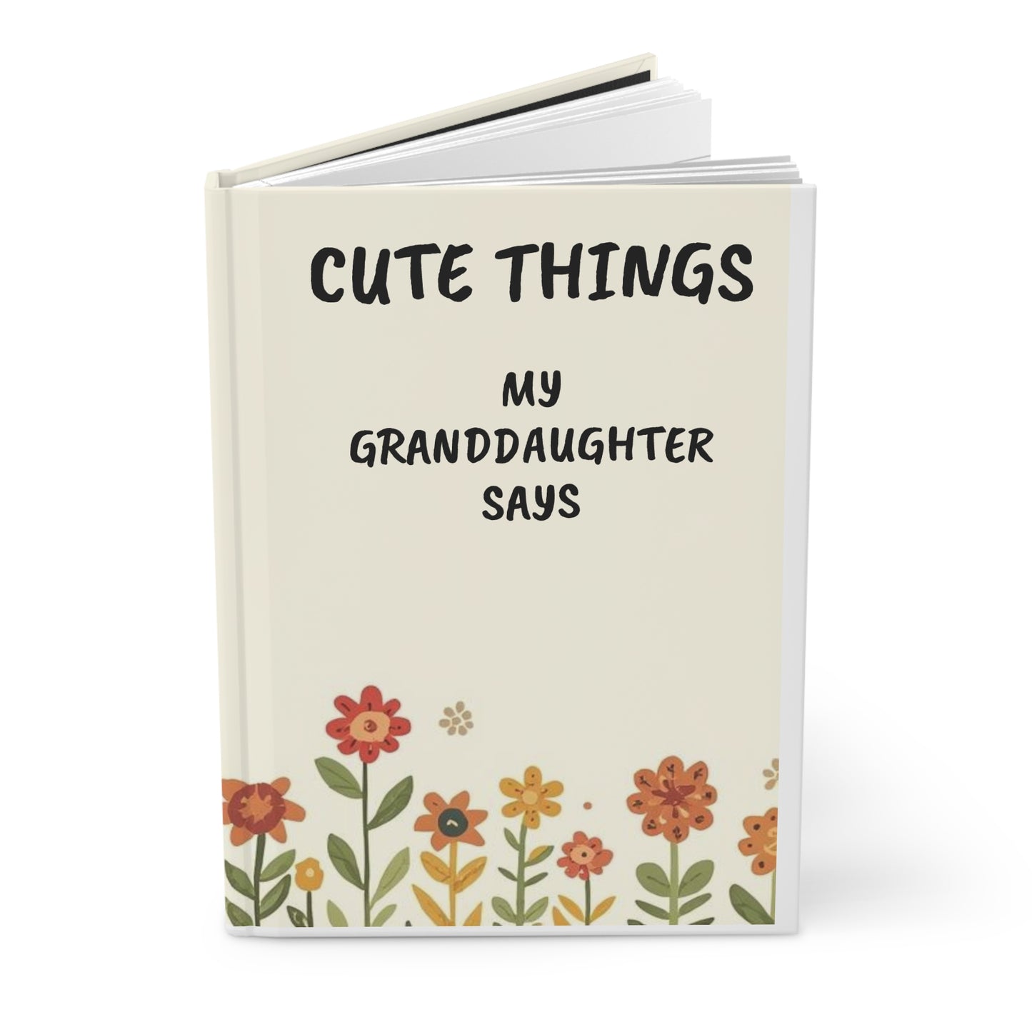 Cute Things My Granddaughter Says Journal | Personalized Granddaughter Memory Book | Custom Grandparent Gift from Granddaughter