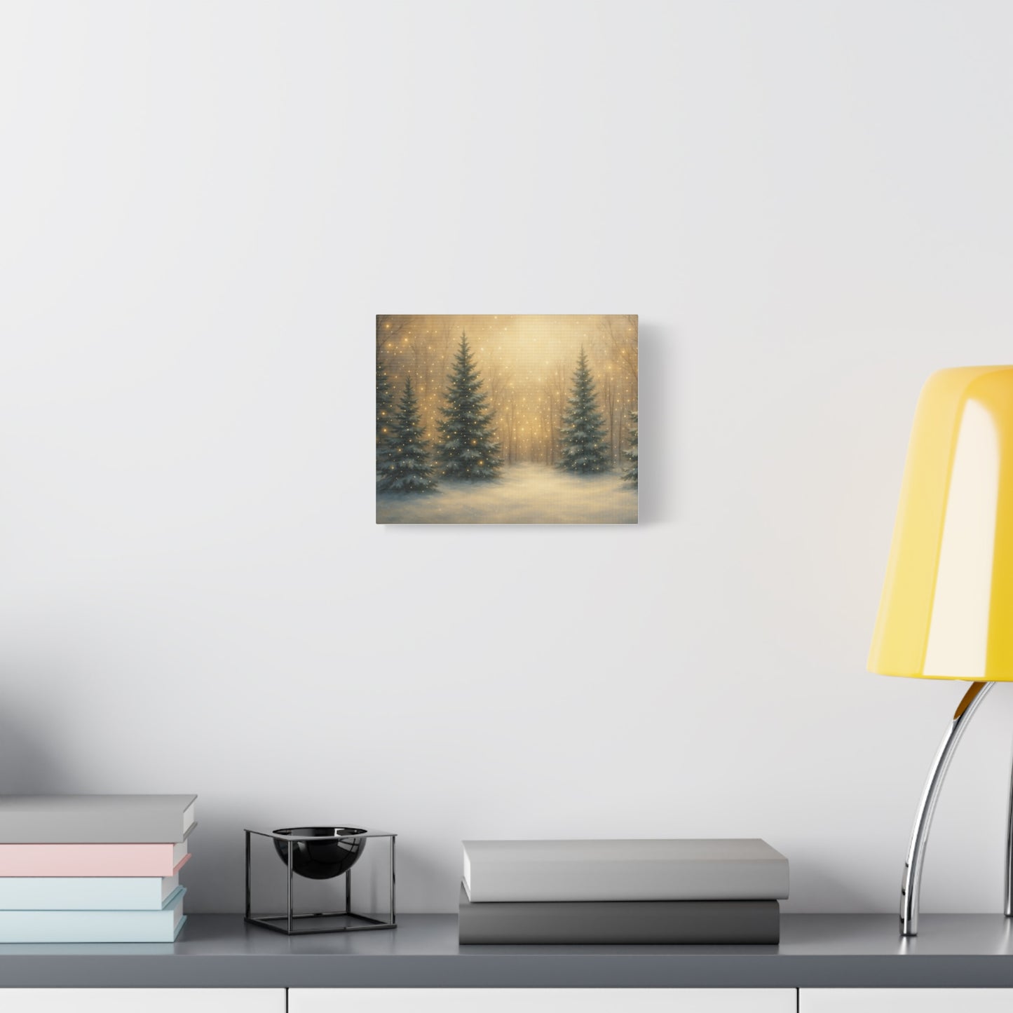Enchanted Winter Forest Canvas Print | Snowy Pine Trees Wall Art