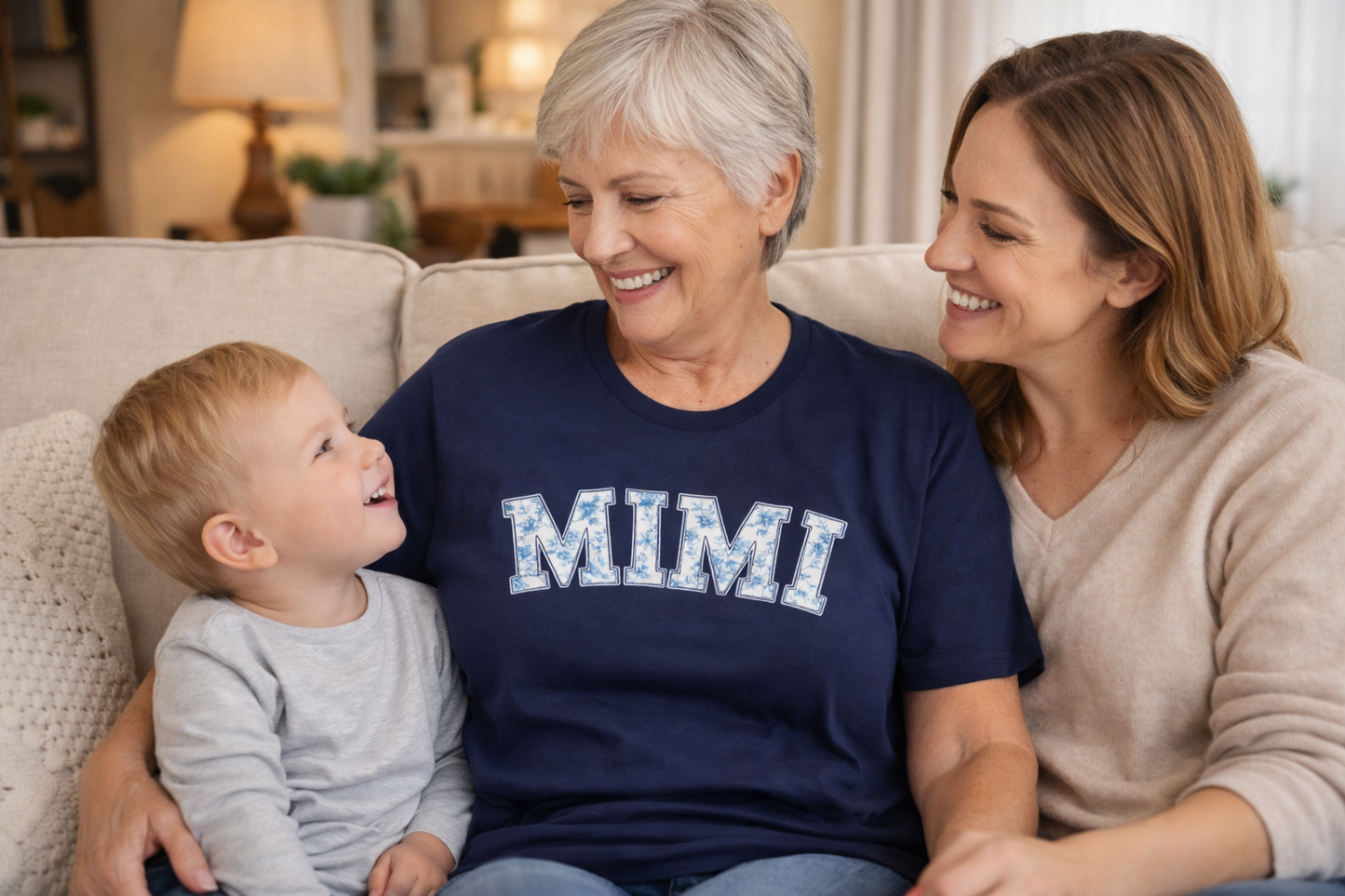 Blue Floral Mimi T-Shirt
