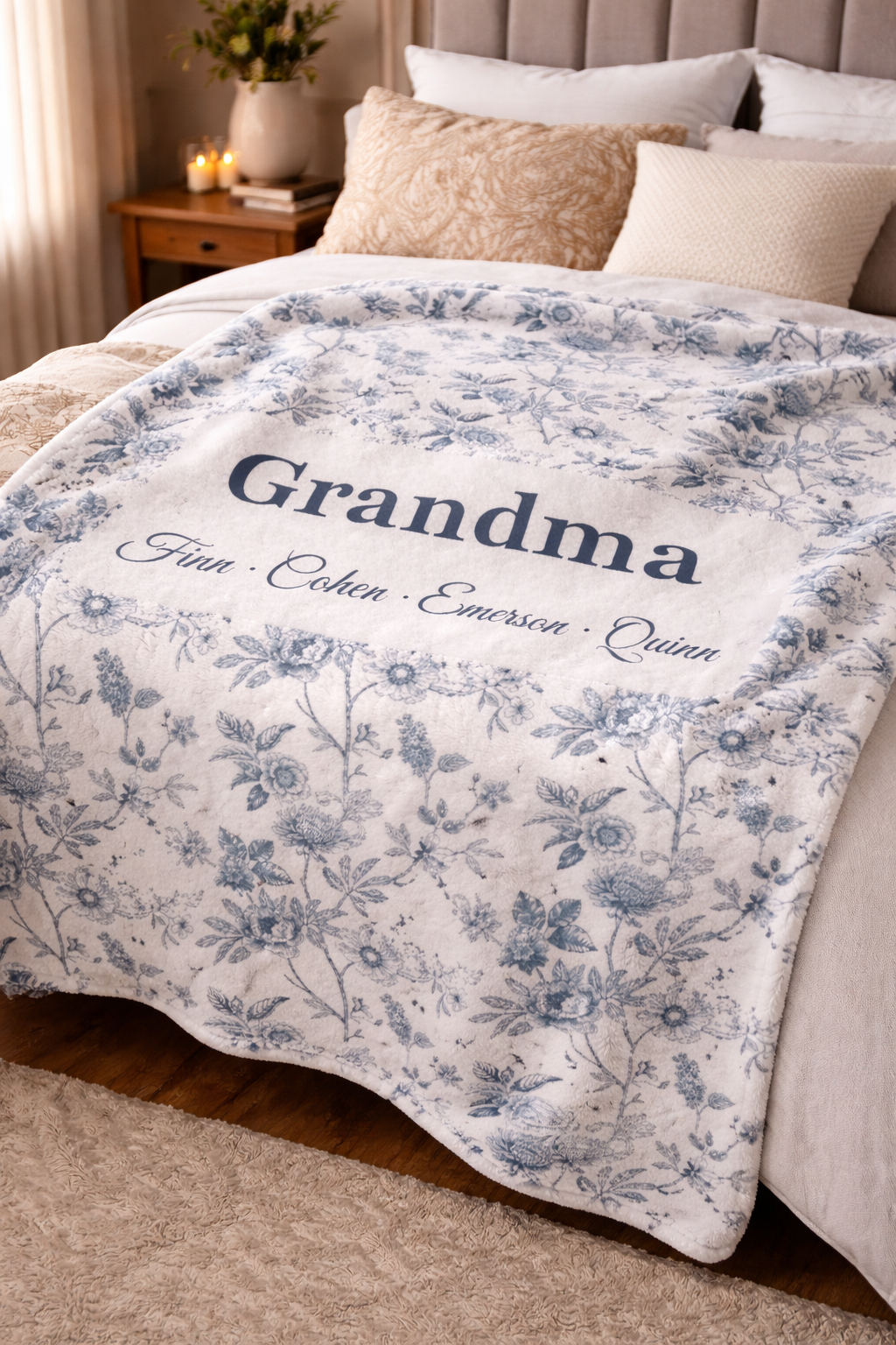 Personalized Grandma Blanket with Names