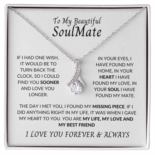 To My Beautiful Soulmate | Alluring Beauty Necklace