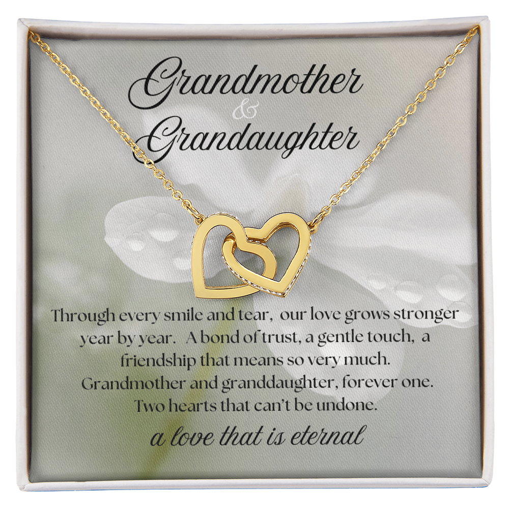Grandmother & Granddaughter Necklace – Meaningful Gift of Eternal Love, Sentimental Jewelry with Heartfelt Message Card