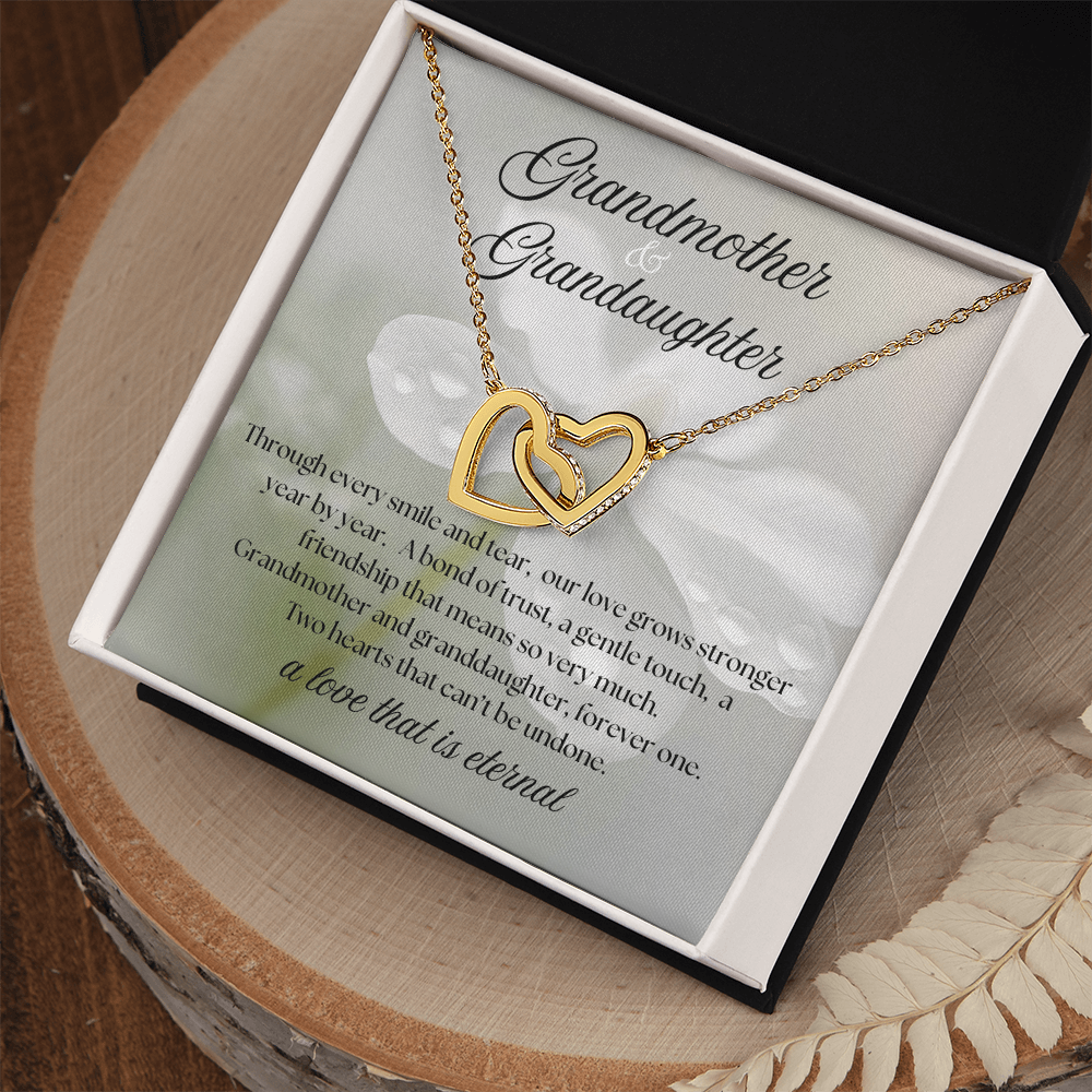Grandmother & Granddaughter Necklace – Meaningful Gift of Eternal Love, Sentimental Jewelry with Heartfelt Message Card