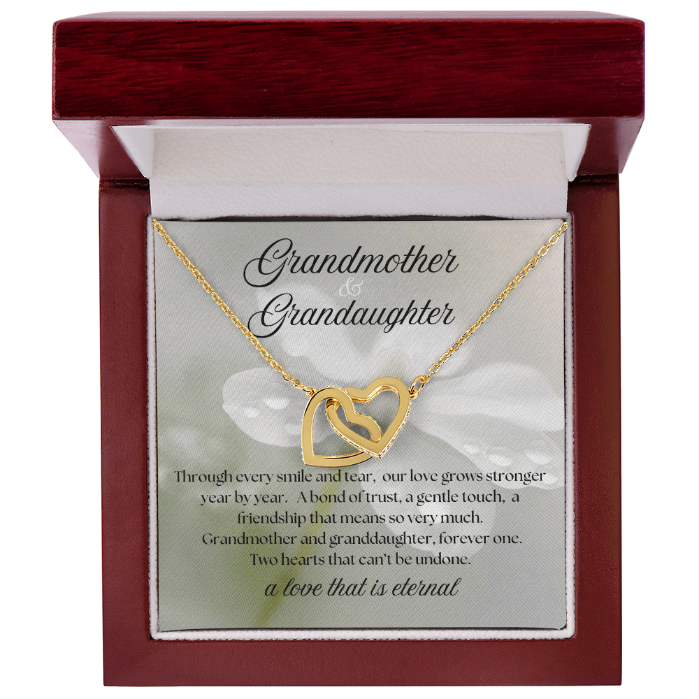 Grandmother & Granddaughter Necklace – Meaningful Gift of Eternal Love, Sentimental Jewelry with Heartfelt Message Card