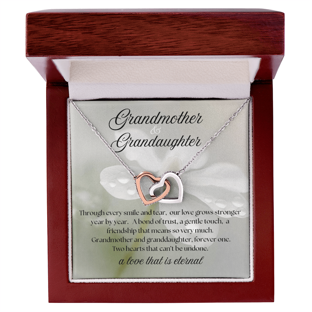 Grandmother & Granddaughter Necklace – Meaningful Gift of Eternal Love, Sentimental Jewelry with Heartfelt Message Card