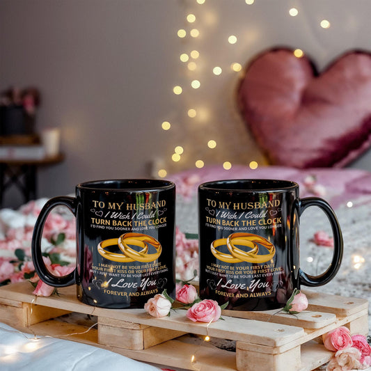 To My Husband | Black Ceramic Mug