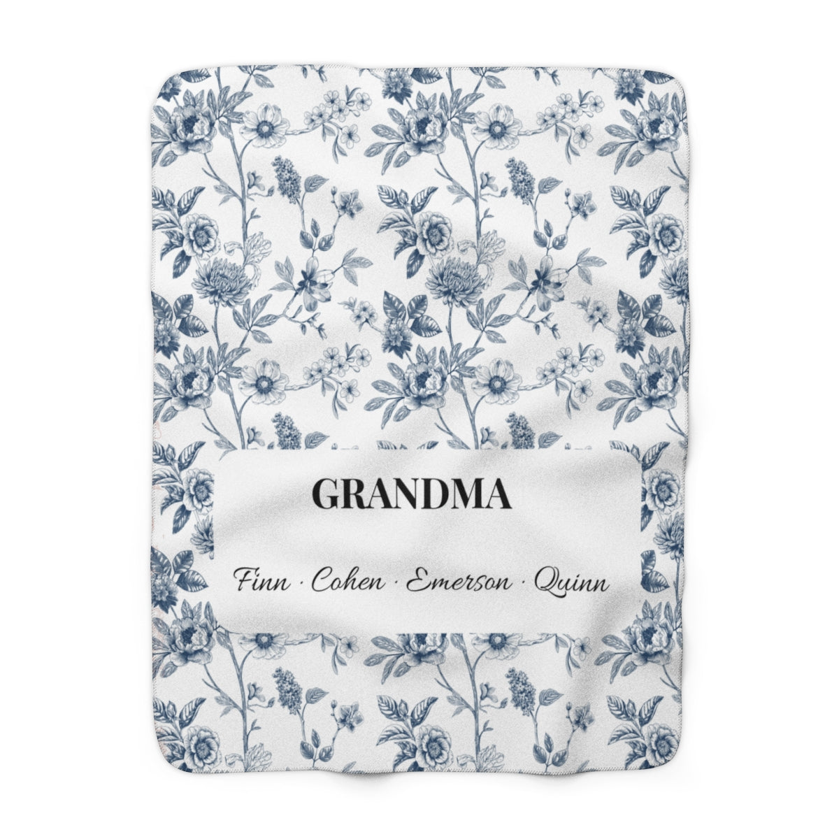 Personalized Grandma Blanket with Names